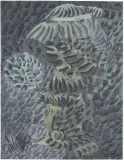 AILE DE GRANIT by Jacques Hérold, 1955, Gouache sur papier signé et daté en bas à droite, sold Oct 2019
