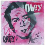 Johnny Rotten by Shepard Fairey, 2002, Technique mixte sur carton Mixed media on cardboard, sold Apr 2019