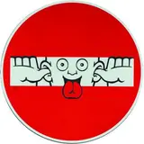 La beffa by Clet Abraham, 2017, Collage sur panneau signalétique « sens interdit » signé à gauche, sold Apr 2019