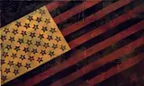 Flag 4, 2010 - HPM by Shepard Fairey, Technique mixte et collage sur papier, sold Apr 2019