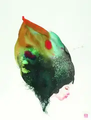 Pluto by David Choe, 2008, Aquarelle sur papier, sold Apr 2019