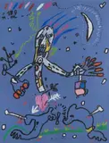 Michel MACREAU (1935-1995) SANS TITRE by Michel Macréau, 1987, Gouache sur papier monogrammé et daté en haut à droite, sold Mar 2019