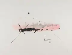 SANS TITRE by Georges Mathieu, 1960, Encre et aquarelle sur papier, sold Mar 2019