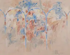 SANS TITRE by Louis Cane, 1980, Gouache sur papier signé, sold Mar 2019