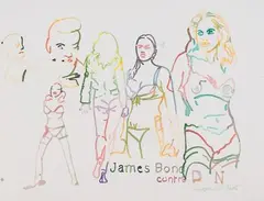 JAMES BOND CONTRE D.N by Gérard Guyomard, 2006, Aquarelle sur papier signé, sold Mar 2019
