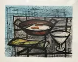 Nature morte aux œufs by Bernard Buffet, Lithographie en couleurs, sold Feb 2019