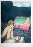 Sans titre (Le Bracelet Vert) by Jean-Pierre Cassigneul, Lithographie en couleurs numérotée E, sold Feb 2019