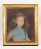 Portrait d'une jeune fille by André Jacques, 1937, Pastel sur papier, sold Dec 2024