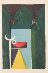 Tauromachie by Óscar Domínguez, 1950, Lithographie en couleurs sur papier, sold Dec 2024
