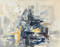 Sans titre by Paul Kallos, 1957, Encre, aquarelle et gouache sur papier, sold Nov 2024