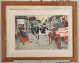 La vache by Lucien Faure, Lithographie signée et dédicacée en bas à droite, sold Feb 2025