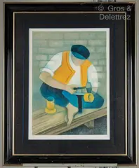 Le dinandier by Louis Toffoli, Lithographie signée et numérotée, sold Feb 2025