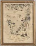 Chien méchant devant l'arc de triomphe by Germaine Bouret, Lithographie, sold Feb 2025