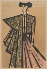 Escamillo 1967 by Bernard Buffet, Lithographie en couleurs datée et signée en haut à gauche, sold Dec 2024