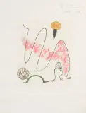 Oiseaux en péril - 1975 by Max Ernst, Eau-forte et aquatinte en couleurs sur papier Japon signé et jusgtifié « EA », sold Dec 2024