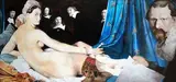 L'intrus by Jean-Maurice Gélinas, Pastel sec sur papier, sold Feb 2025