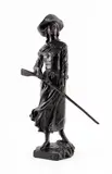 Mlle de Verchère by Louis-Philippe Hébert, Bronze à patine foncée, sold Dec 2024