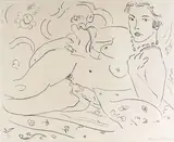 Nu, main gauche près de l'épaule" by Henri Matisse, 1926, Lithographie, sold Sep 2024