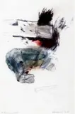 Figure and chair by Betty Goodwin, Pastel à l'huile sur épreuve au laser noir, sold Sep 2024