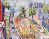 Sans titre - Scène de village by Samuel Borenstein, Gouache, sold Sep 2024