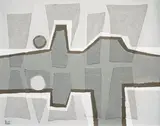 Sans titre by Italo Valenti, Huile et collage sur toile, sold Sep 2024