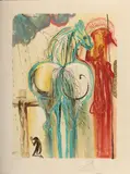 Les chevaux Daliniens - Le Centurion by Salvador Dalí, Lithographie en couleur et gaufrage en relief, sold Aug 2024