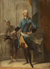 Portrait présumé de don José de Rozas y Melendez de la Cueva, premier comte de Castelblanco by Jean-Baptiste van Loo, Toile, sold May 2024