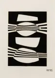 Composition abstraite by Jean Rets, 1959, Collage sur papier, sold Dec 2019