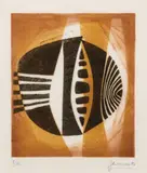 Composition by Jean Rets, 1965, Aquatinte n°, sold Dec 2019