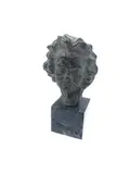 Masque de Beethoven by Jules Jouant, Epreuve en bronze à patine brune, sold Mar 2023