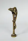 Cachet à la grenouille by Emmanuel Frémiet, Epreuve en bronze à patine brun clair nuancé, sold Jul 2020