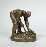 Le casseur de pierres by Jules Dalou, Epreuve en bronze à patine brun clair nuancé, sold Jul 2020