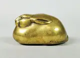 Le lapin boule by Irénée Rochard, Epreuve en bronze à patine d'usage, sold Jul 2020