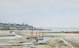 La baie de Pornic by Jean Henri Chouppe, 1889, Aquarelle située, sold Apr 2020