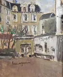 Vue de Paris by Lucien Génin, Gouache signée en bas à gauche, sold Apr 2020