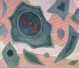 Composition abstraite by Henri Goetz, Pastel signé en bas à droite, sold Apr 2020