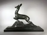 Biche sautant by Amedeo Gennarelli, Epreuve en bronze à patine vert nuancé, sold Apr 2020