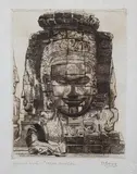 Le Bayon d’Angkor Thom by Paul Jouve, Eau forte et aquatinte, sold Mar 2020