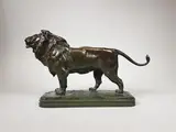 Le lion by Henri Alfred Jacquemart, Epreuve en bronze à patine brun vert nuancé, sold Mar 2020