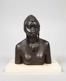 Buste de femme africaine by Roger Nivelt, Epreuve en bronze à patine brun nuancé, sold Mar 2020