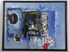 Nuit au piano by Jacques Yankel, Gouache sur papier signée en bas à droite Encadrée sous verre, sold Feb 2026