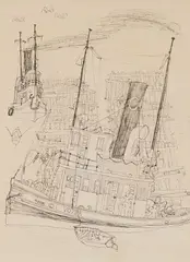 Wilmurdel by B. C. Binning, ink on paper, sold May 2024