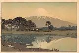Suzukawa River by Hiroshi Yoshida, woodblock print on paper, sold Apr 2024