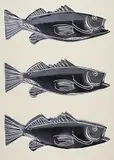 Fish (F.S.IIIA.39) by Andy Warhol, screenprint on wallpaper, sold Apr 2024