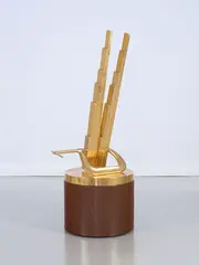 New York, New York by Walead Beshty, 24 karat gold, steel, nickel and acrylic, sold Apr 2024