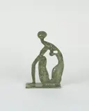 Seated Figure by Robert Couturier, steel sculpture, sold Apr 2024