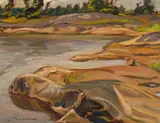 Georgian Bay by A. Y. Jackson, oil on board, sold Apr 2024