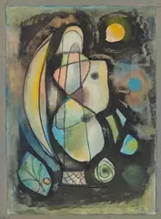 Composition 1952 #18 by Hans Reichel, 1952, Aquarell und Tuschfeder auf Bütten, sold Jun 2016