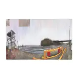 Norfolk and Southern by Luke Buchanan, Mixed media on panel, sold Jan 2026