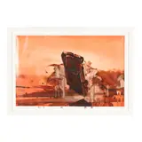 Crash Study by Shaun Richards, Oil on Mylar, sold Jan 2026